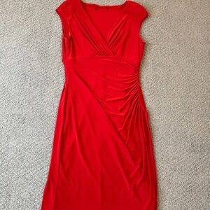 Lauren Ralph Lauren Elegant Red Women's Dress